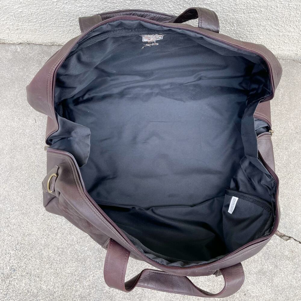 Brown Leather Cal Club California Golf Club SF Bag Embroidered "CK" Initials - Picture 7 of 13